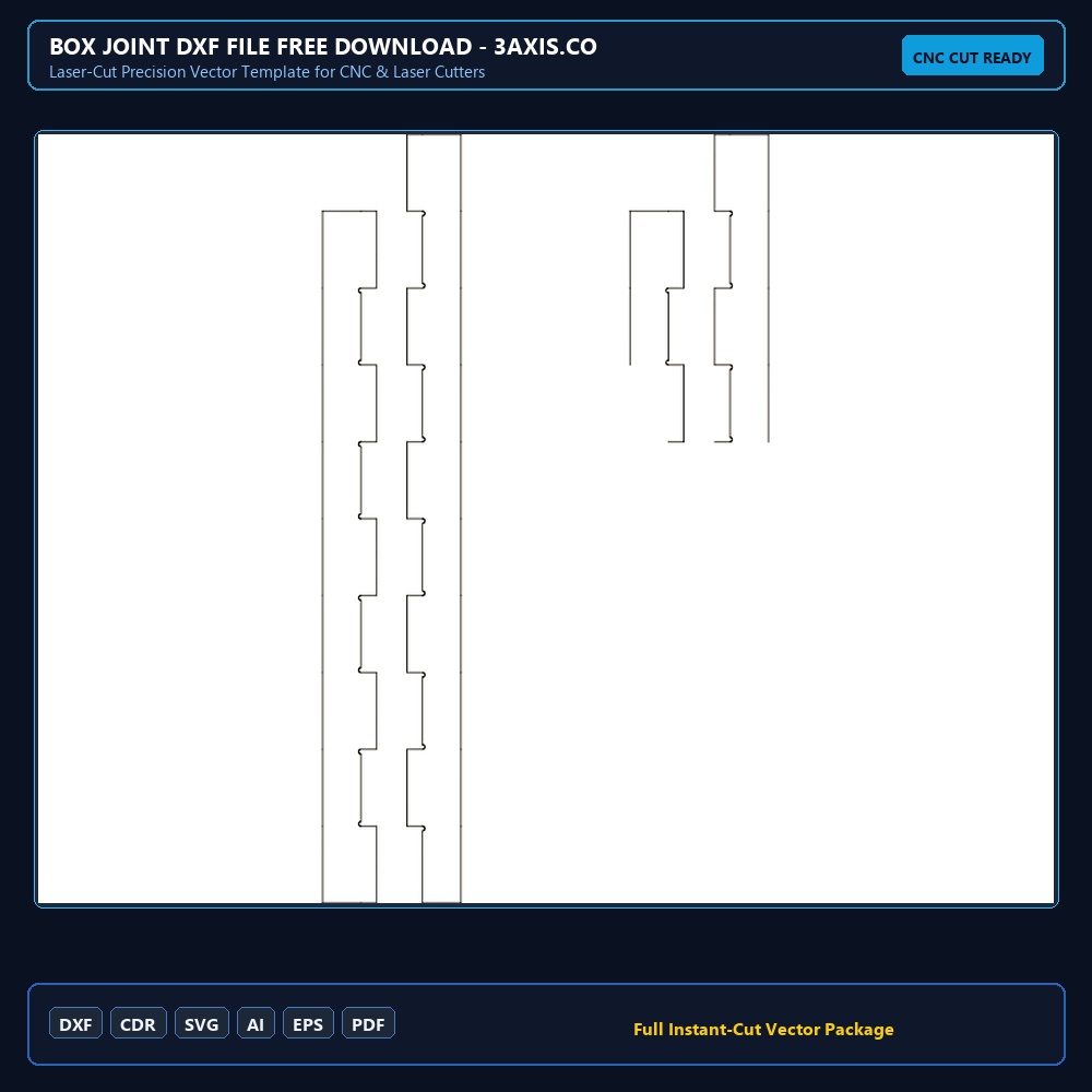 Box Joint dxf File Free Download