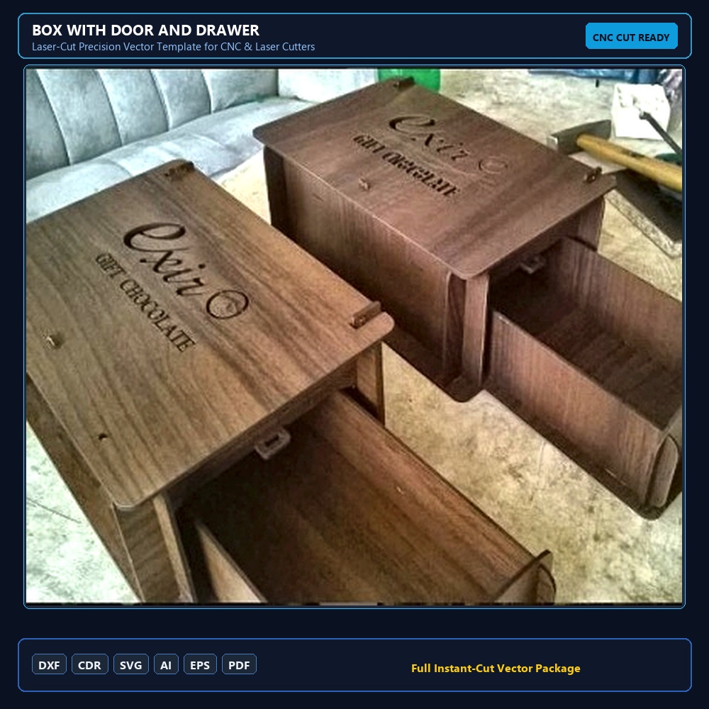 Box With Door And Drawer