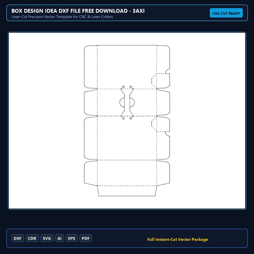 Box design idea dxf File Free Download