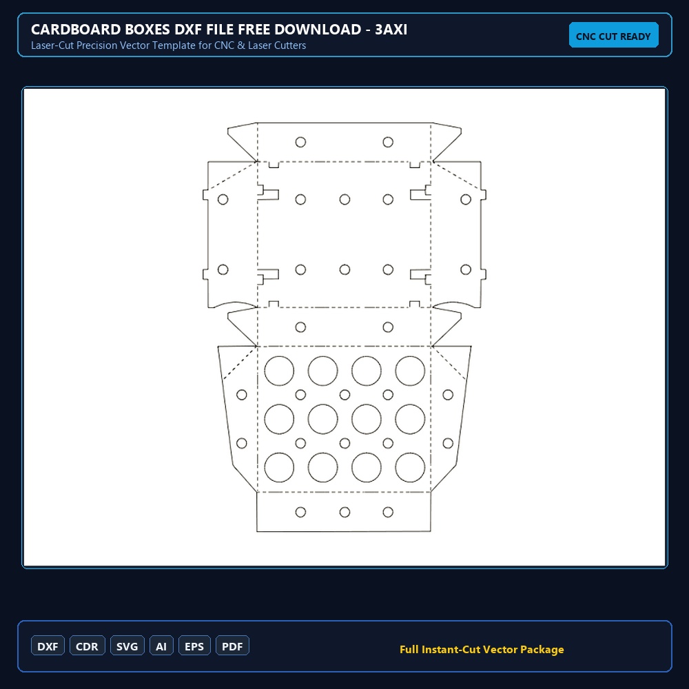 Cardboard Boxes dxf File Free Download