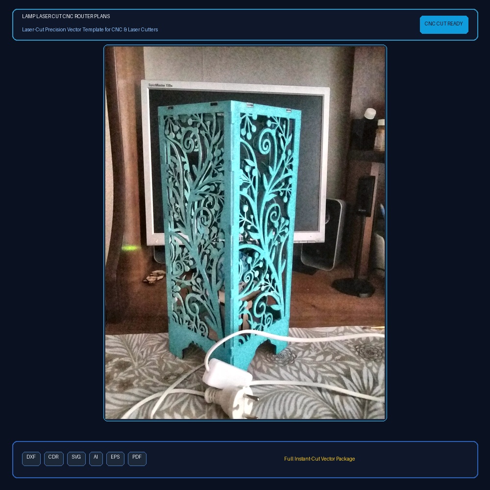Lamp Laser Cut CNC Router Plans