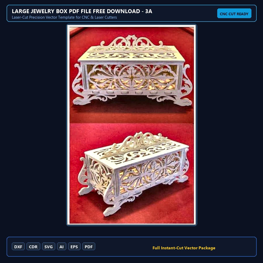 Large Jewelry Box PDF File Free Download