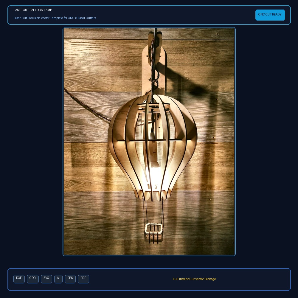 Laser Cut Balloon Lamp
