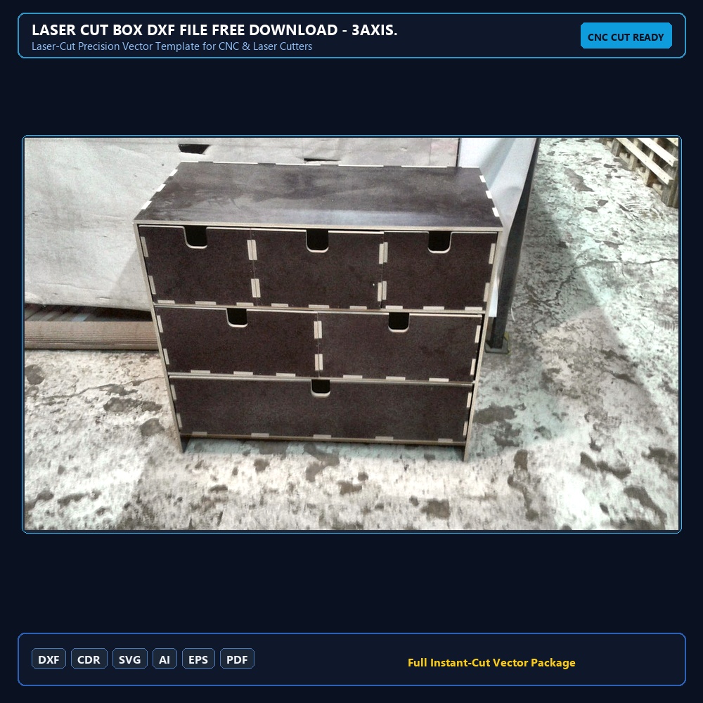 Laser Cut Box (laser-cut-box-dxf-file)