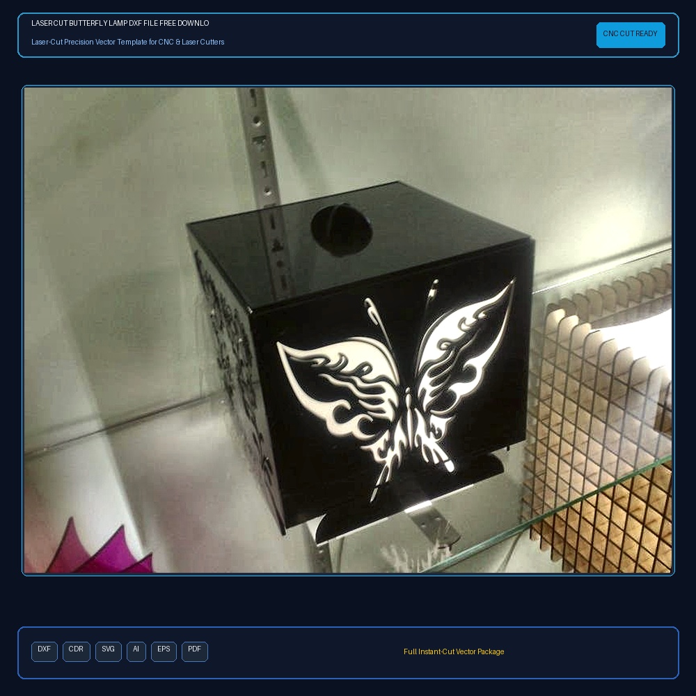 Laser Cut Butterfly Lamp