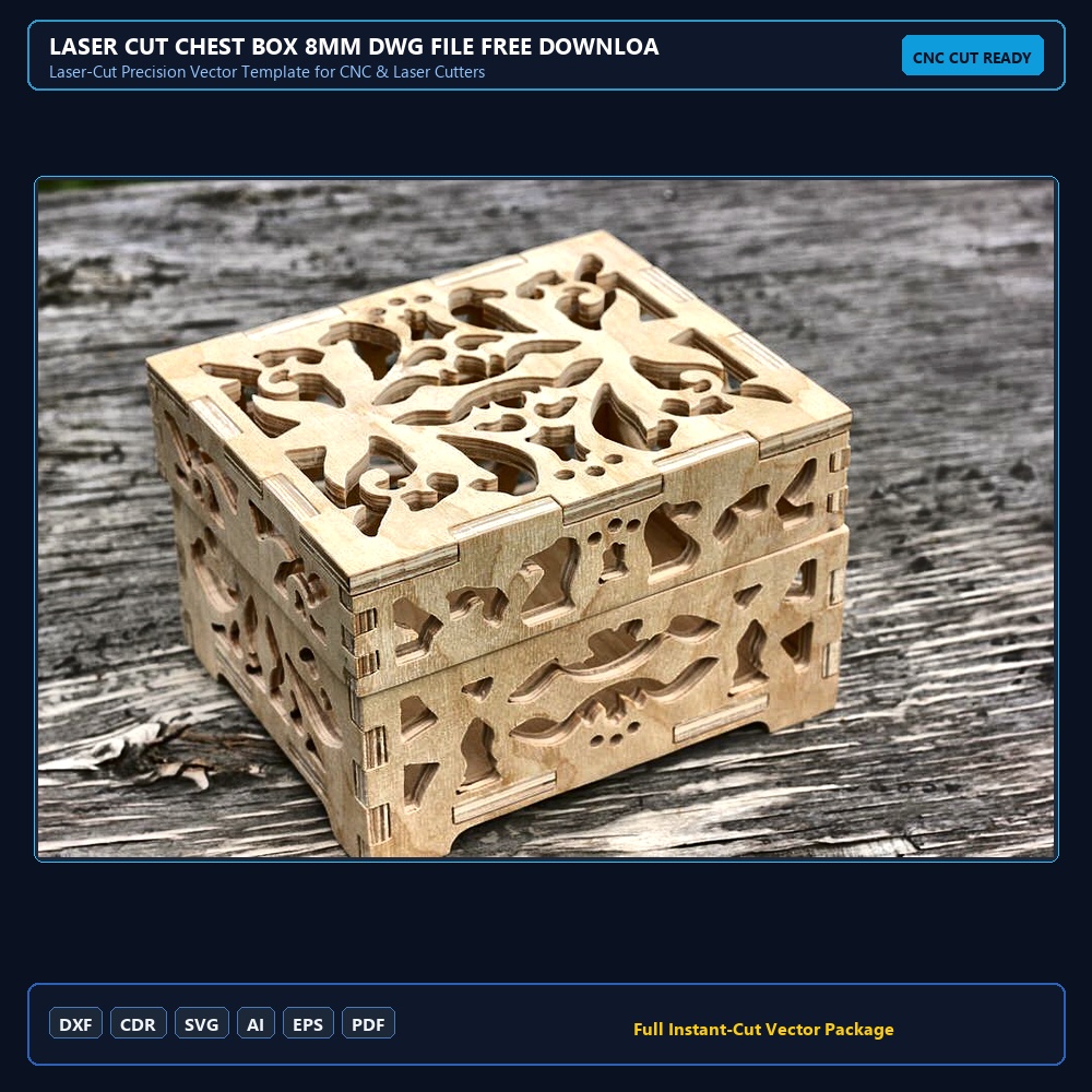 Laser Cut Chest Box 8mm