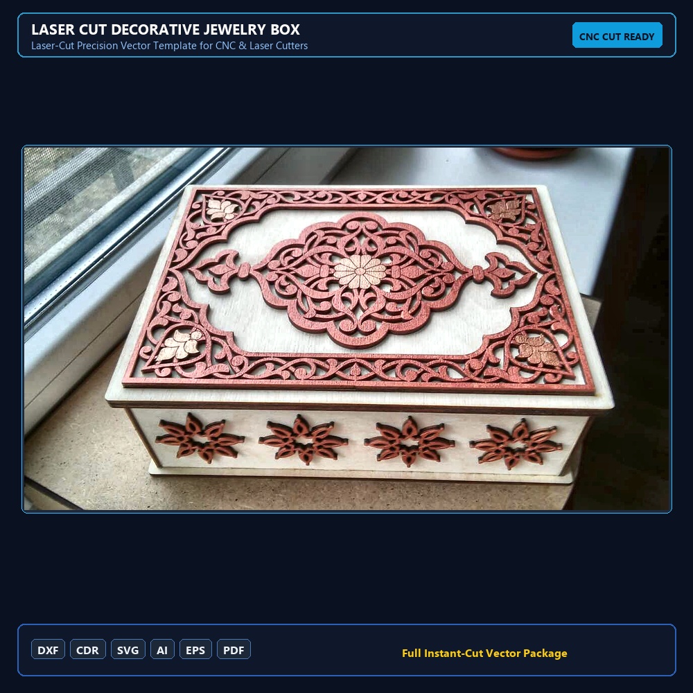 Laser Cut Decorative Jewelry Box