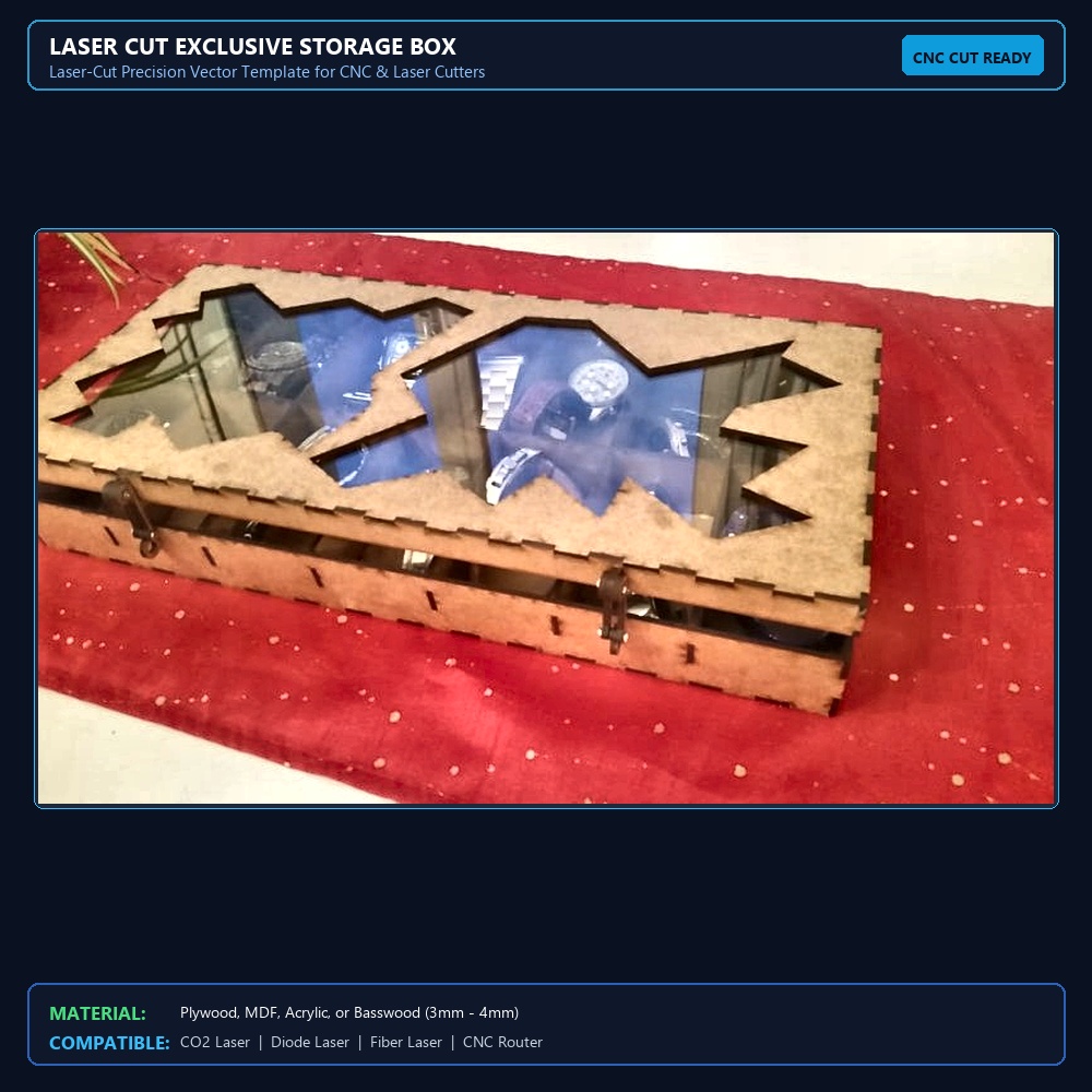Laser Cut Exclusive Storage Box View 2