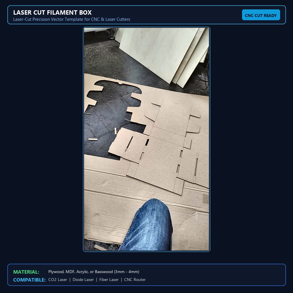 Laser Cut Filament Box View 2
