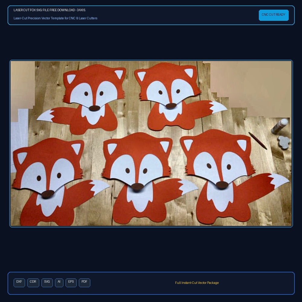 Laser Cut Fox SVG File Free Download