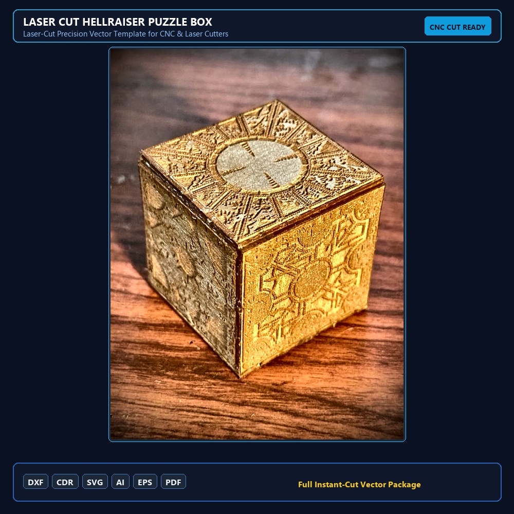Laser Cut Hellraiser Puzzle Box