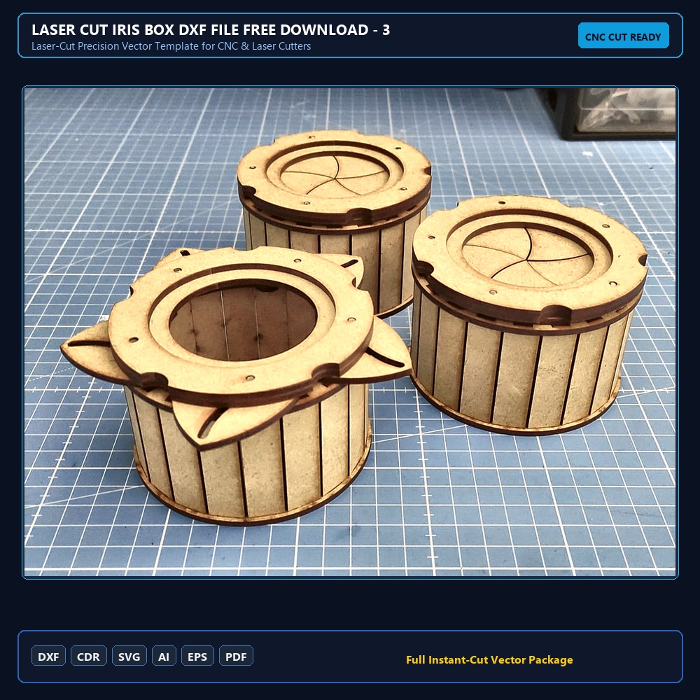 Laser Cut Iris Box