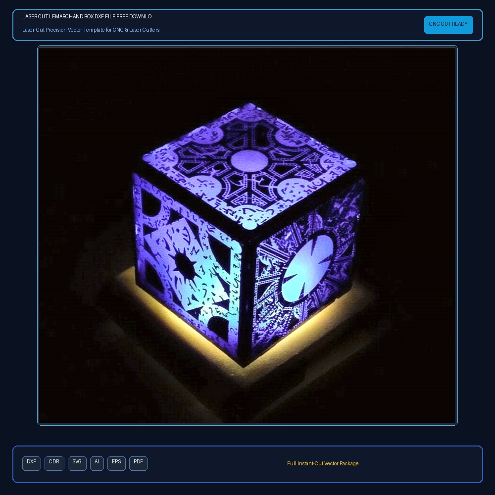 Laser Cut Lemarchand Box DXF File Free Download