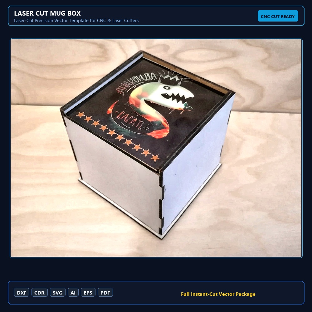Laser Cut Mug Box