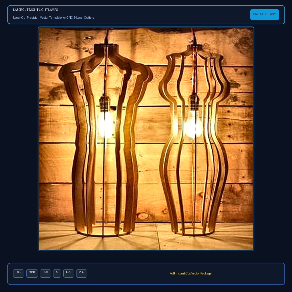 Laser Cut Night Light Lamps