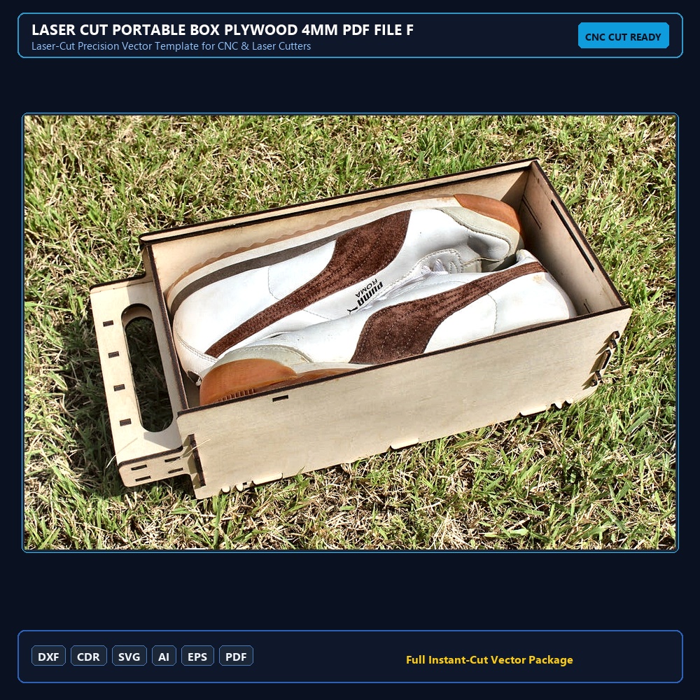 Laser Cut Portable Box Plywood 4mm PDF File Free Download