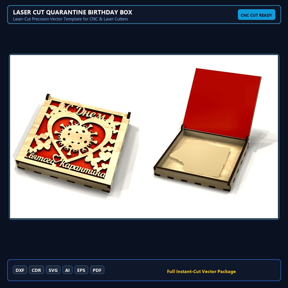 Laser Cut Quarantine Birthday Box