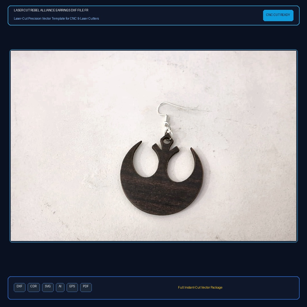 Laser Cut Rebel Alliance Earrings