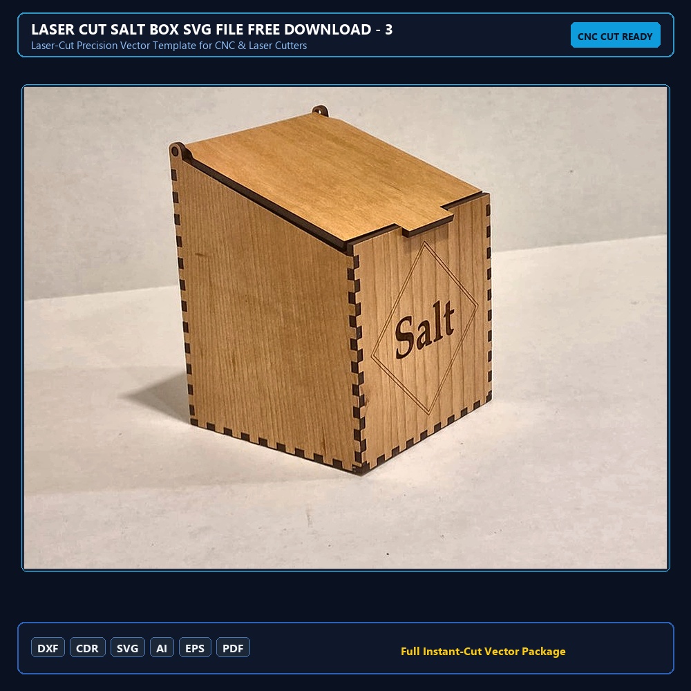 Laser Cut Salt Box