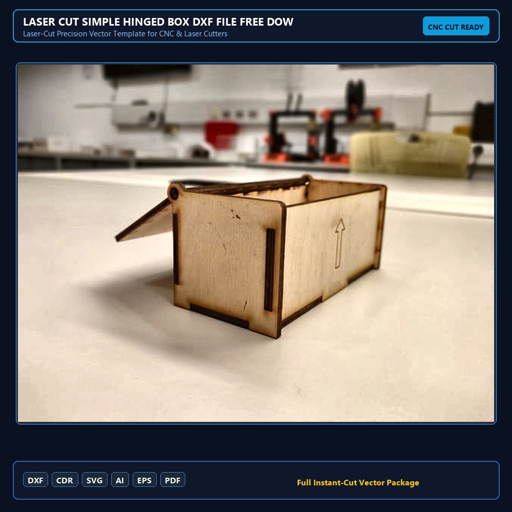 Laser Cut Simple Hinged Box