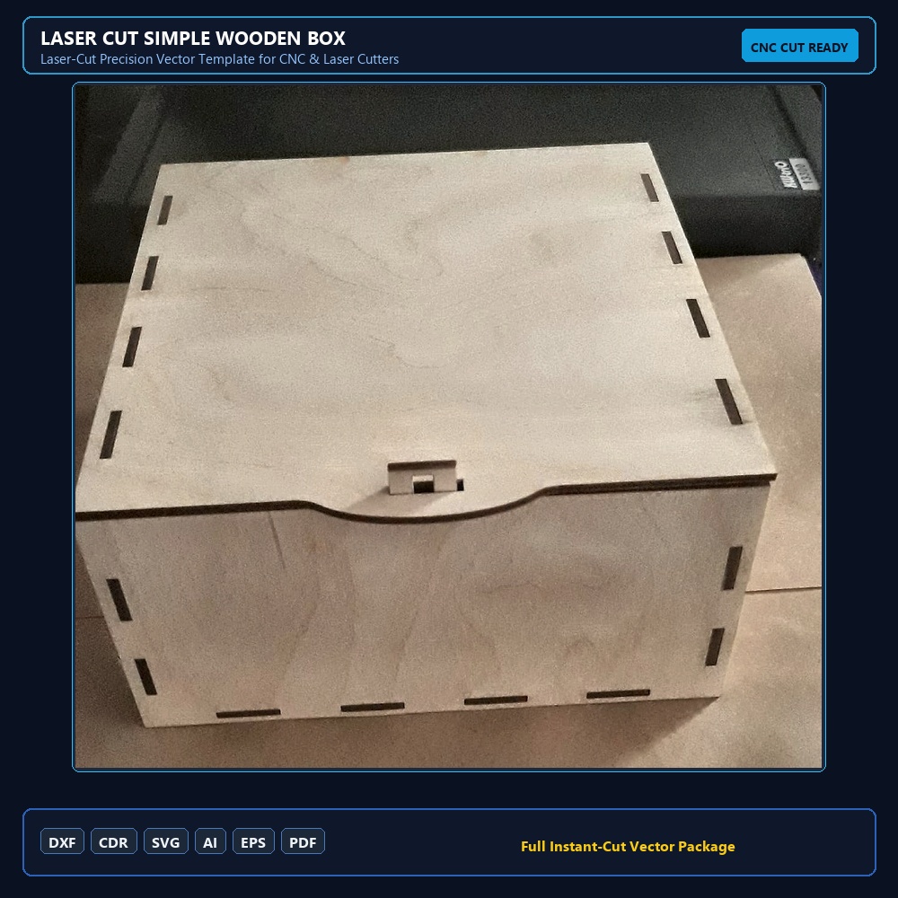 Laser Cut Simple Wooden Box