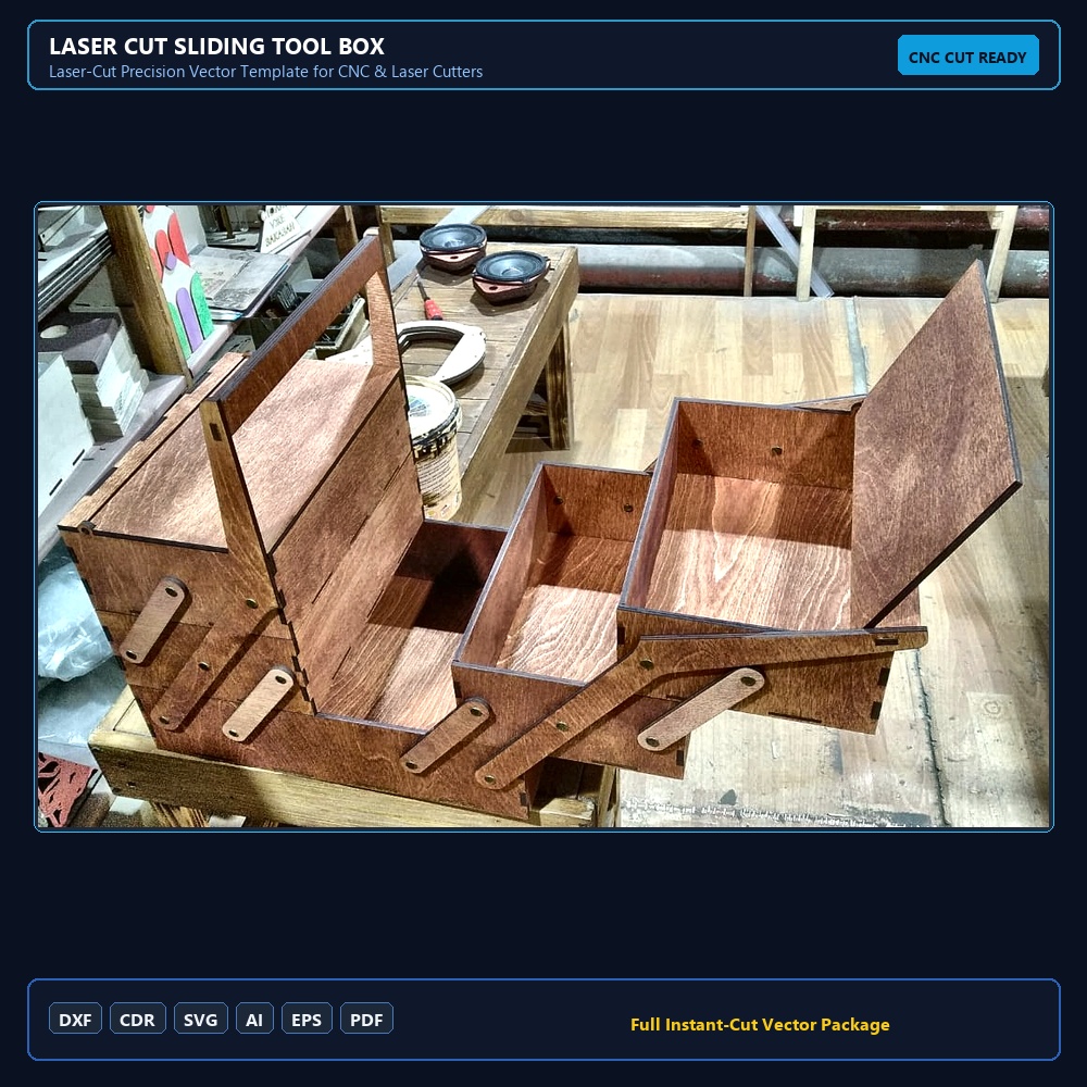 Laser Cut Sliding Tool Box