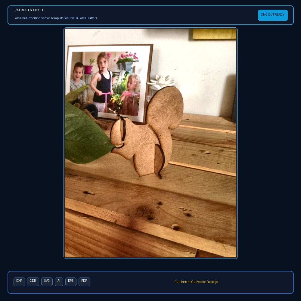 Laser Cut Squirrel