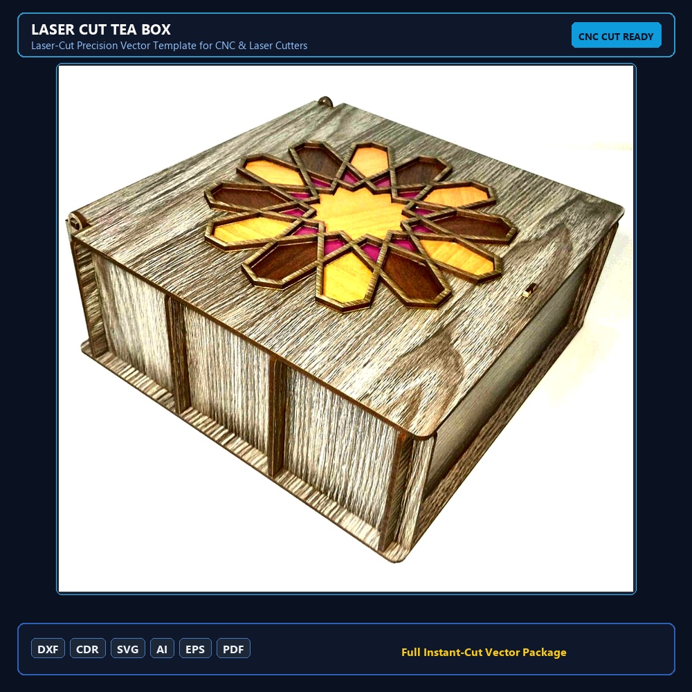 Laser Cut Tea Box
