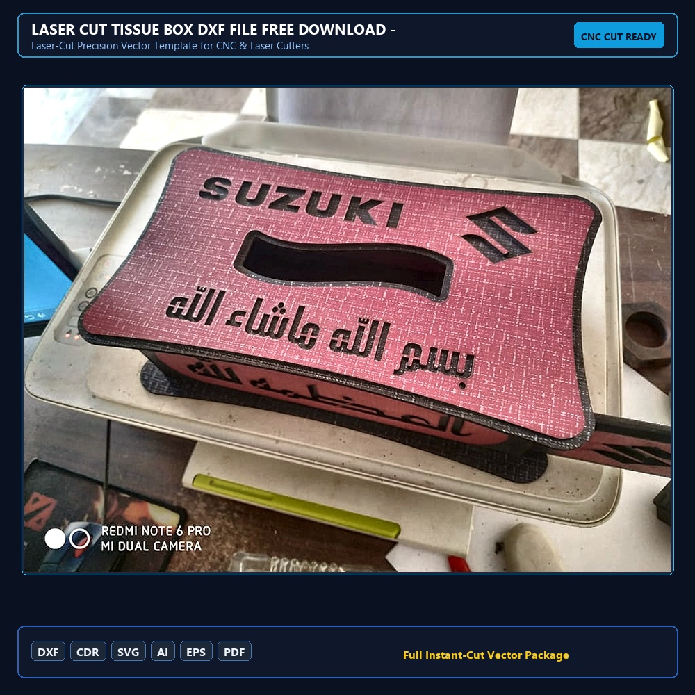 Laser Cut Tissue Box
