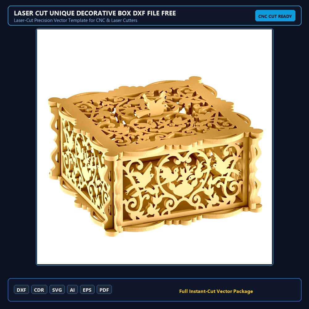 Laser Cut Unique Decorative Box