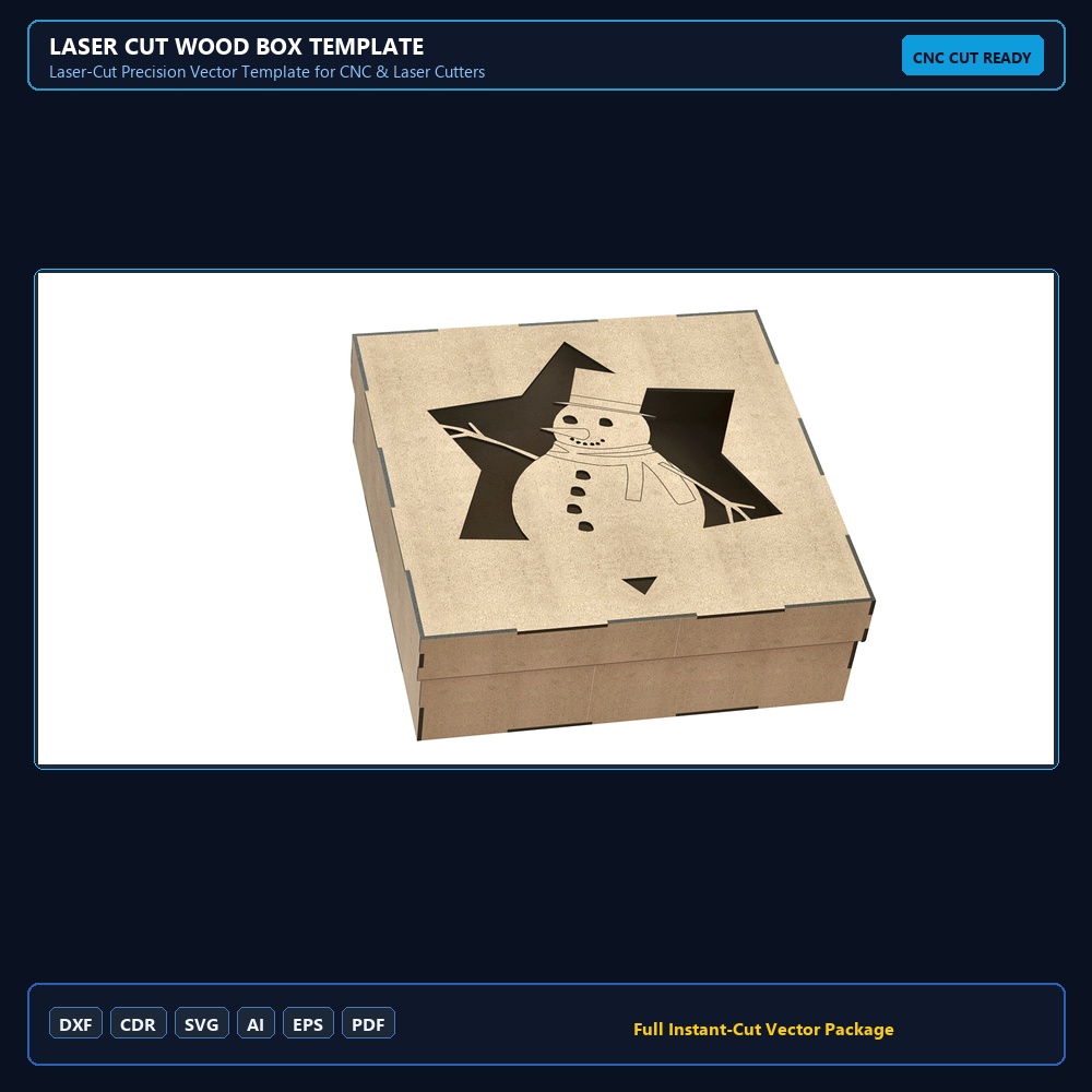 Laser Cut Wood Box Template