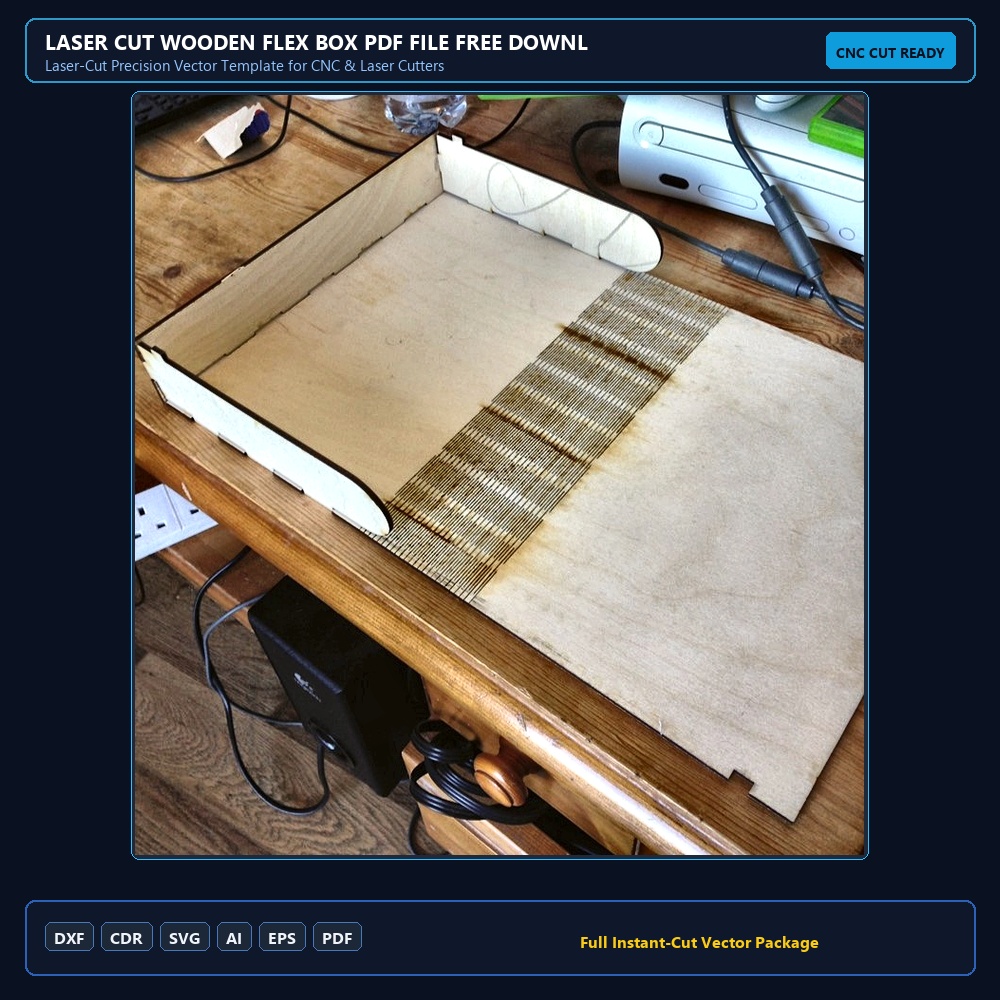 Laser Cut Wooden Flex Box
