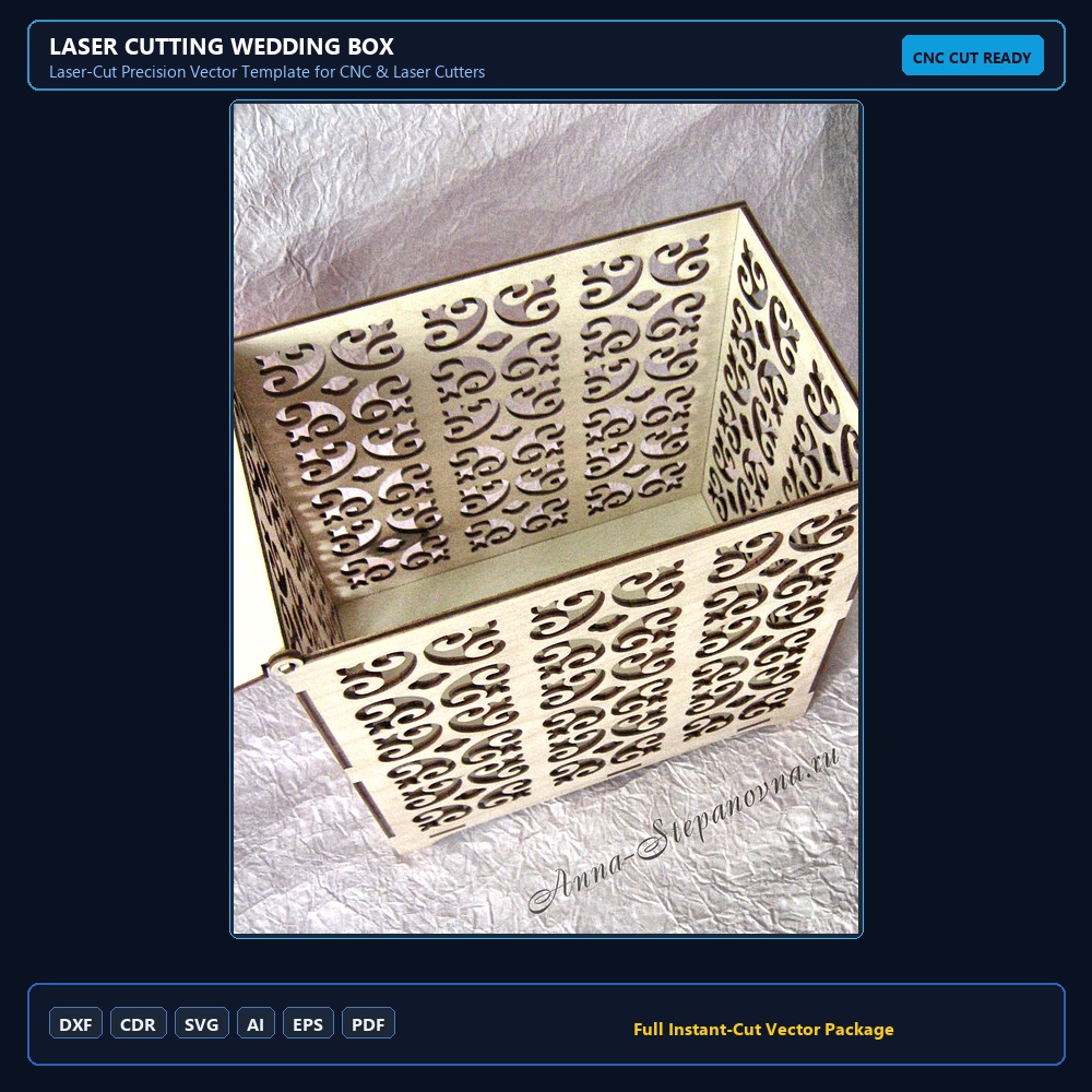 Laser Cutting Wedding Box