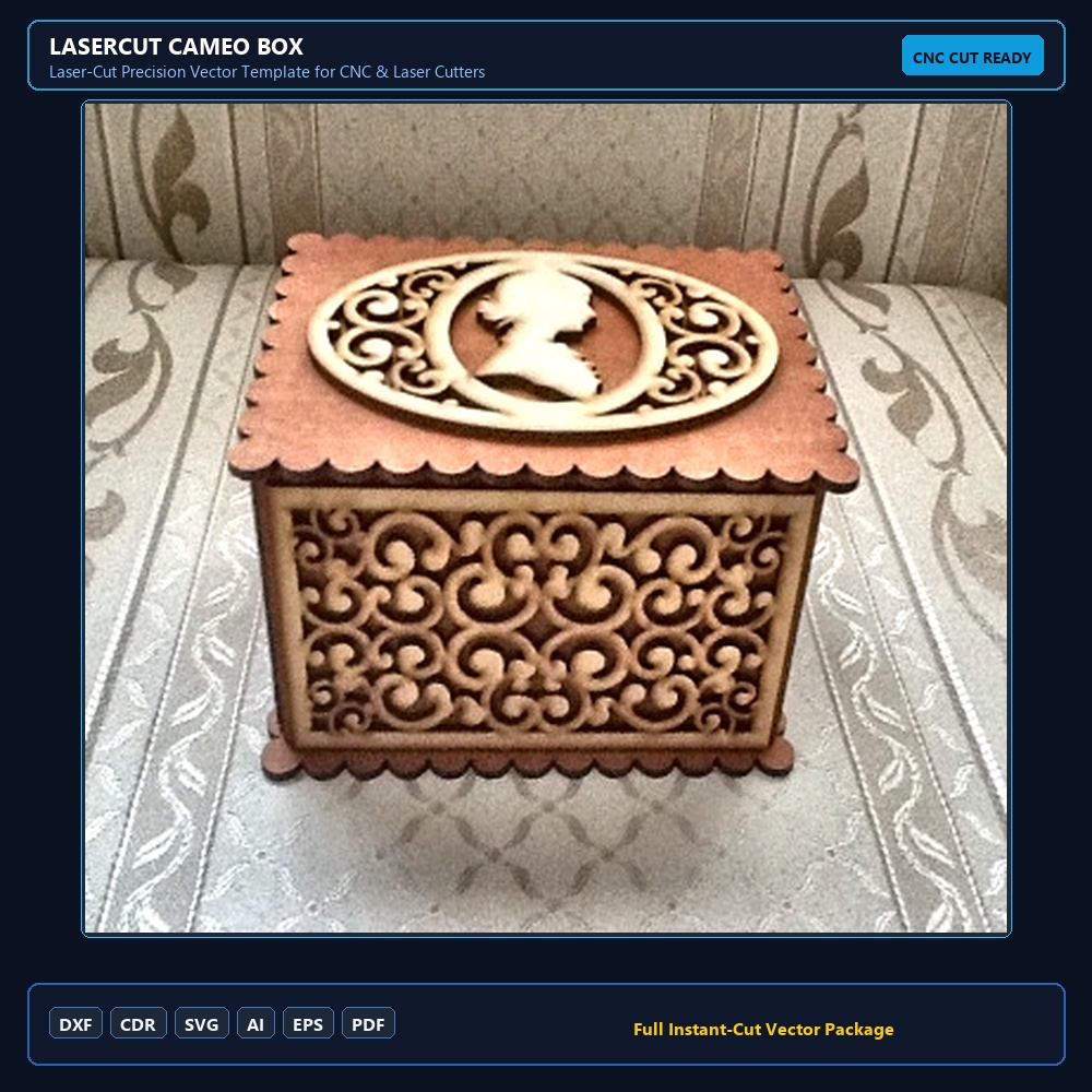 Lasercut Cameo Box