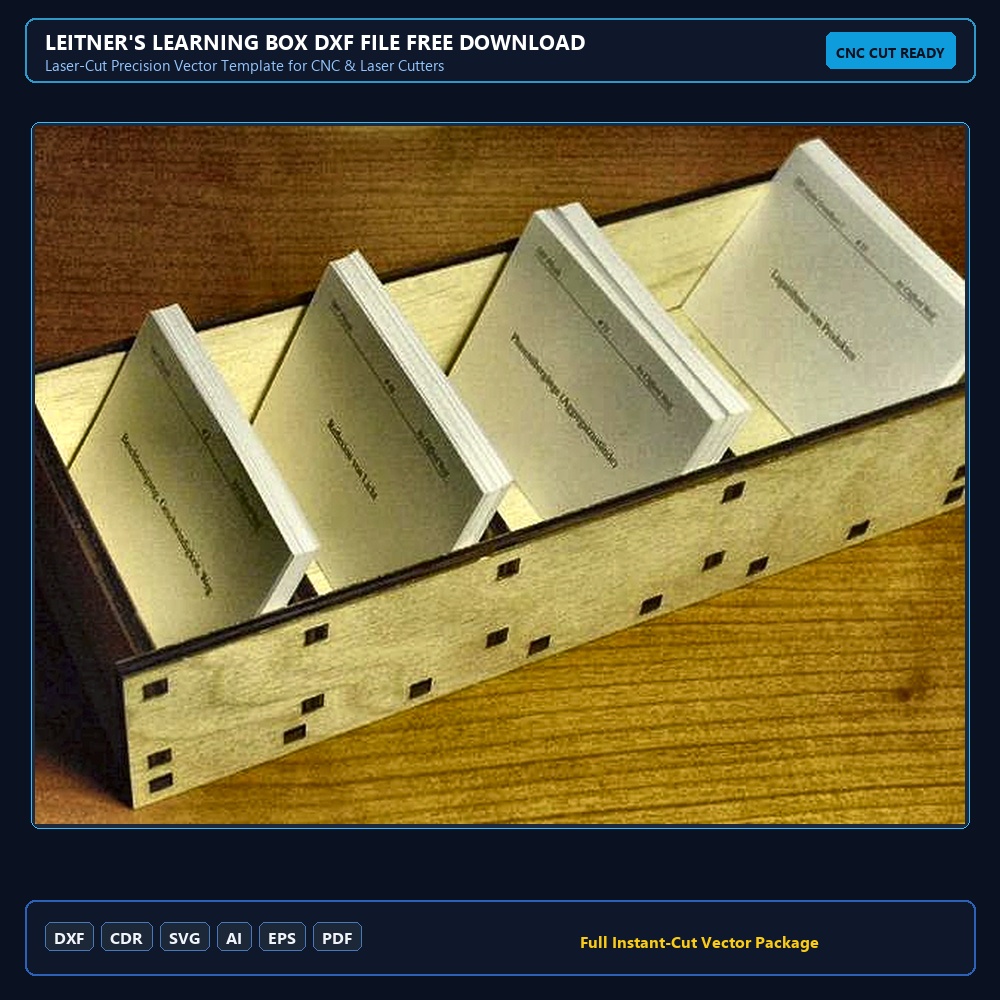 Leitner's learning box DXF File Free Download