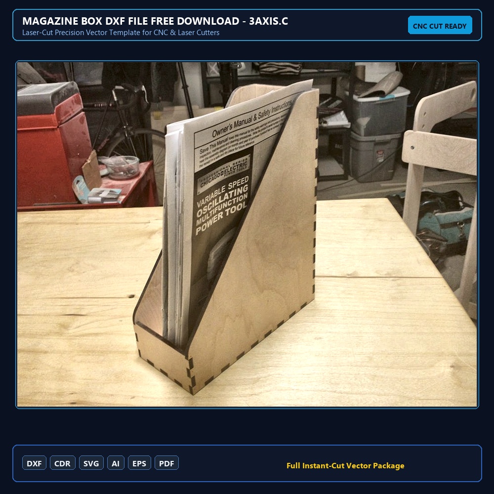 Magazine Box DXF File Free Download