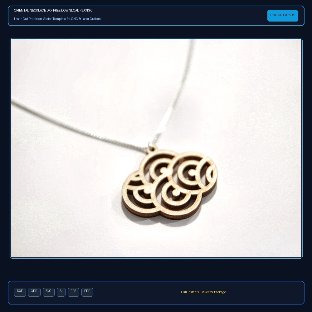 Oriental Necklace dxf Free Download