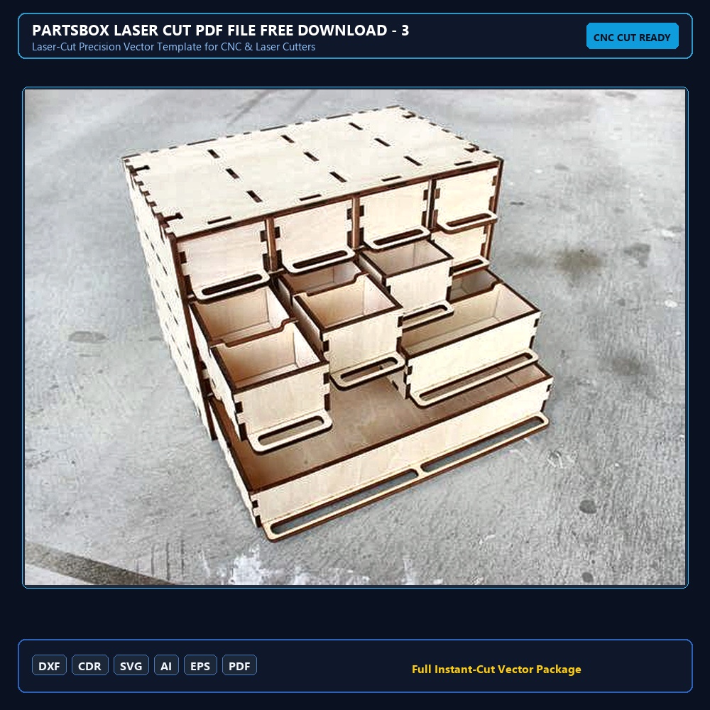 Partsbox Laser Cut PDF File Free Download