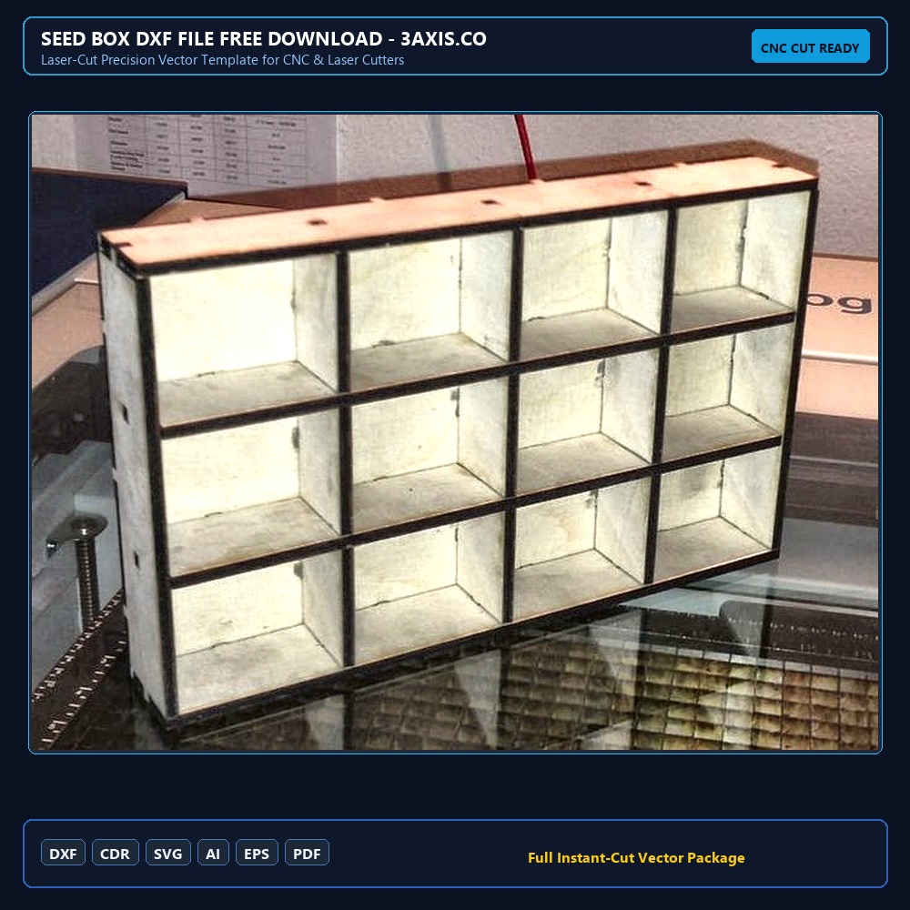 Seed Box DXF File Free Download