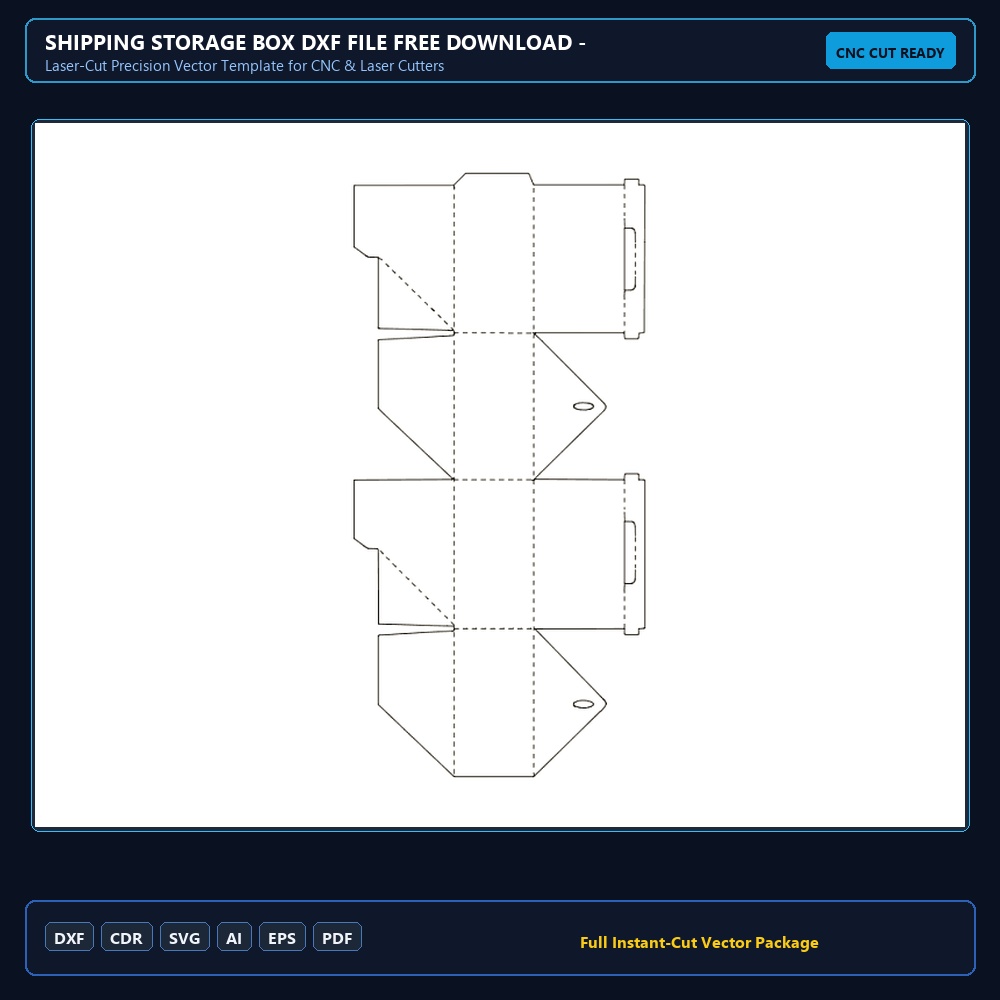 Shipping Storage Box dxf File Free Download