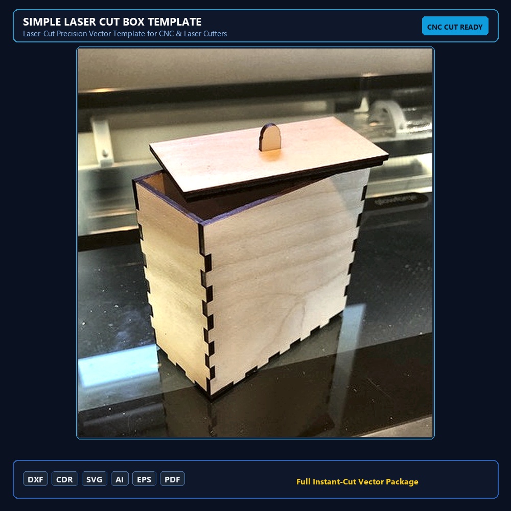 Simple Laser Cut Box Template