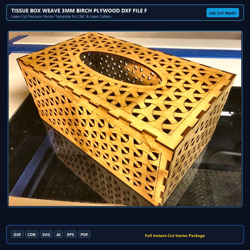 Tissue Box Weave 3mm Birch Plywood