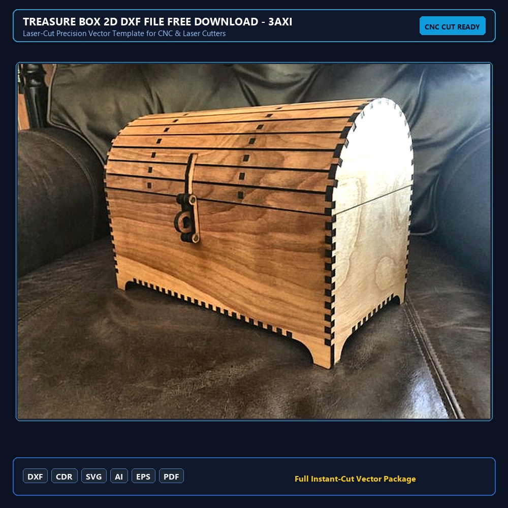 Treasure Box 2d dxf File Free Download