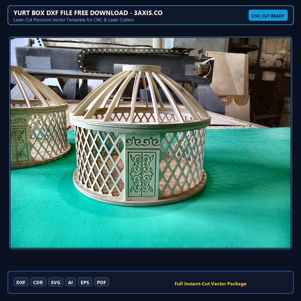 Yurt Box DXF File Free Download